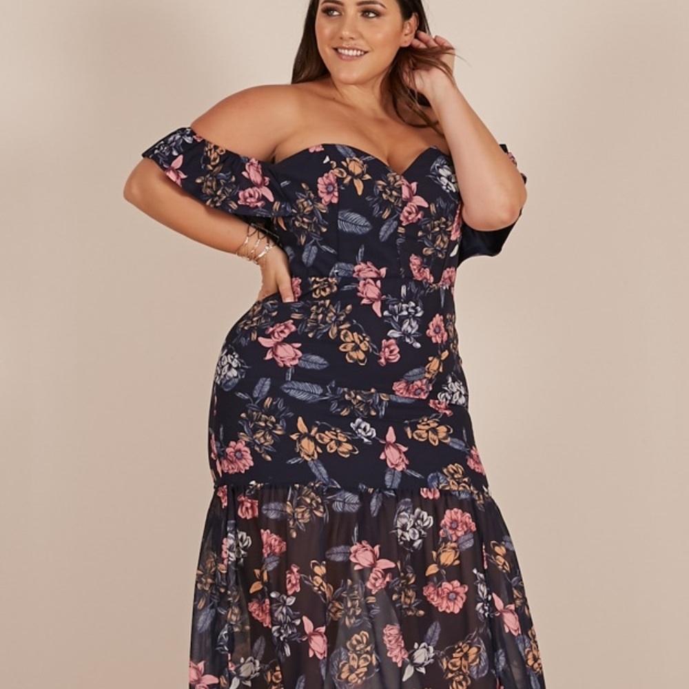 Showpo after you dress in navy floral